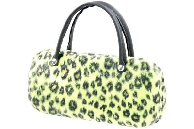 Brillenetui Hardcase Damen Groß gelb Schwarz Punkte Tiermotiv Leopard Fell - Bild 1 von 4