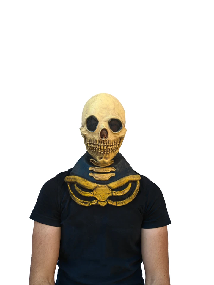 Ghoulish Productions Long Neck skull Latex Face Mask Horror Halloween Cosplay - Image 2 of 4
