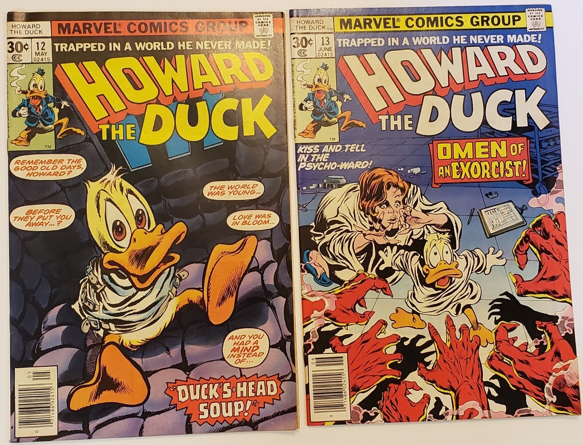 HOWARD THE DUCK 12 13 Marvel 1977 LOT 1st Appearance of  display picture 1