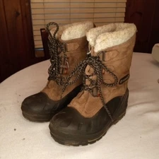 Columbia North Polar Too Jr. Winter Boot Size 3 Water Proof And Insulated Ex Con