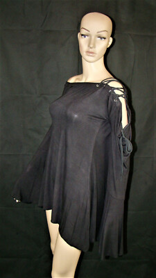 Top, Shirt, Longtop, Gothic, Goth, Dark, Gotik, Tattoo, Bat, Witch, Gr. S-M