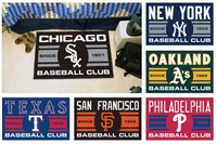 Mlb Baseball Team Logo Themed Man Cave Room Floor Rug Carpet Door Bath Mat Mlb Baseball Team Logo Themed Man Cave Room Floor Rug Carpet Door Bath Mat