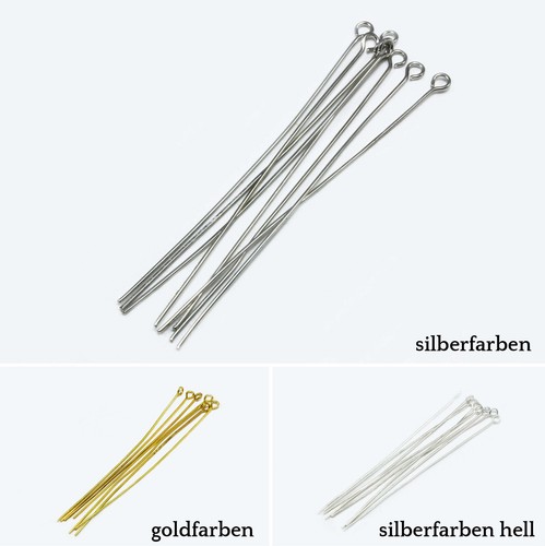 Geralin Gioielli Ösenstifte 100 Stück - Platin Kettelstifte 50mm Für Schmuck