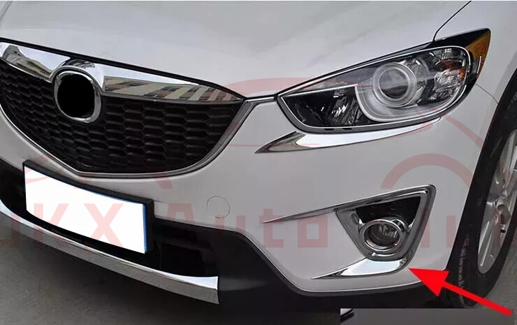 ABS Chrome Fog Light Cover Trim For Mazda CX-5 2012-2016 - Left & Right Pair