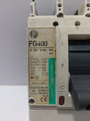 Fusible Général Electric GF8B400W1 - 400A 600V - Neuf (état Excellent)