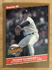 1986 Donruss Highlights Roger Clemens Baseball Card #18 Red Sox NM Sharp But O/C
