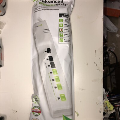 TRICKLESTAR 7 Outlet ADVANCED POWER STRIP Energy Smart TS1104 Surge Protector