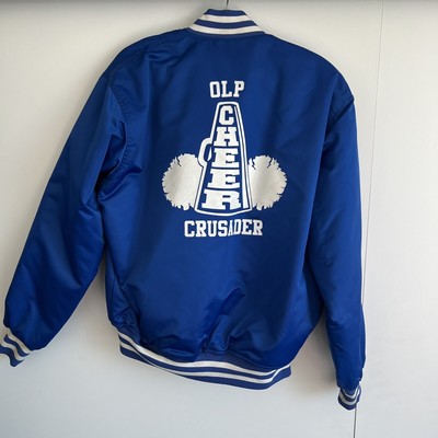 Vintage Men s ODLP Cheer Team Blue Varsity Jacket Size M