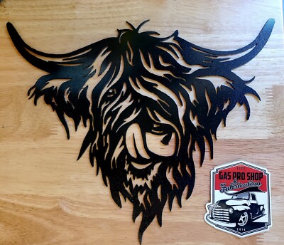 Highland Cow Calf metal wall art plasma cut home decor gift idea | eBay