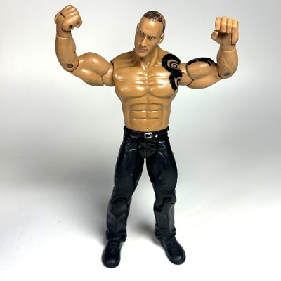 Jakks THE ROCK DEWAYNE JOHNSON Wrestling Figure 2003 Ruthless
