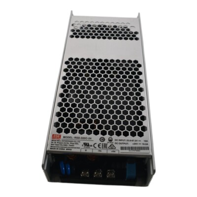 NEW Mean Well RSD-500C-24 28.8-67.2VDC O/P +24V19.2A, Enclosed DC/DC Converter P