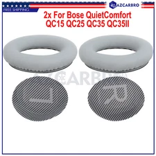 2x For Bose Quiet Comfort QC15 QC25 QC35 Earpad Headphones Gray Ear Pad Cushion