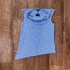 Jones New York Woman's T-Shirt Azure Combo New w/tags Size S Ships