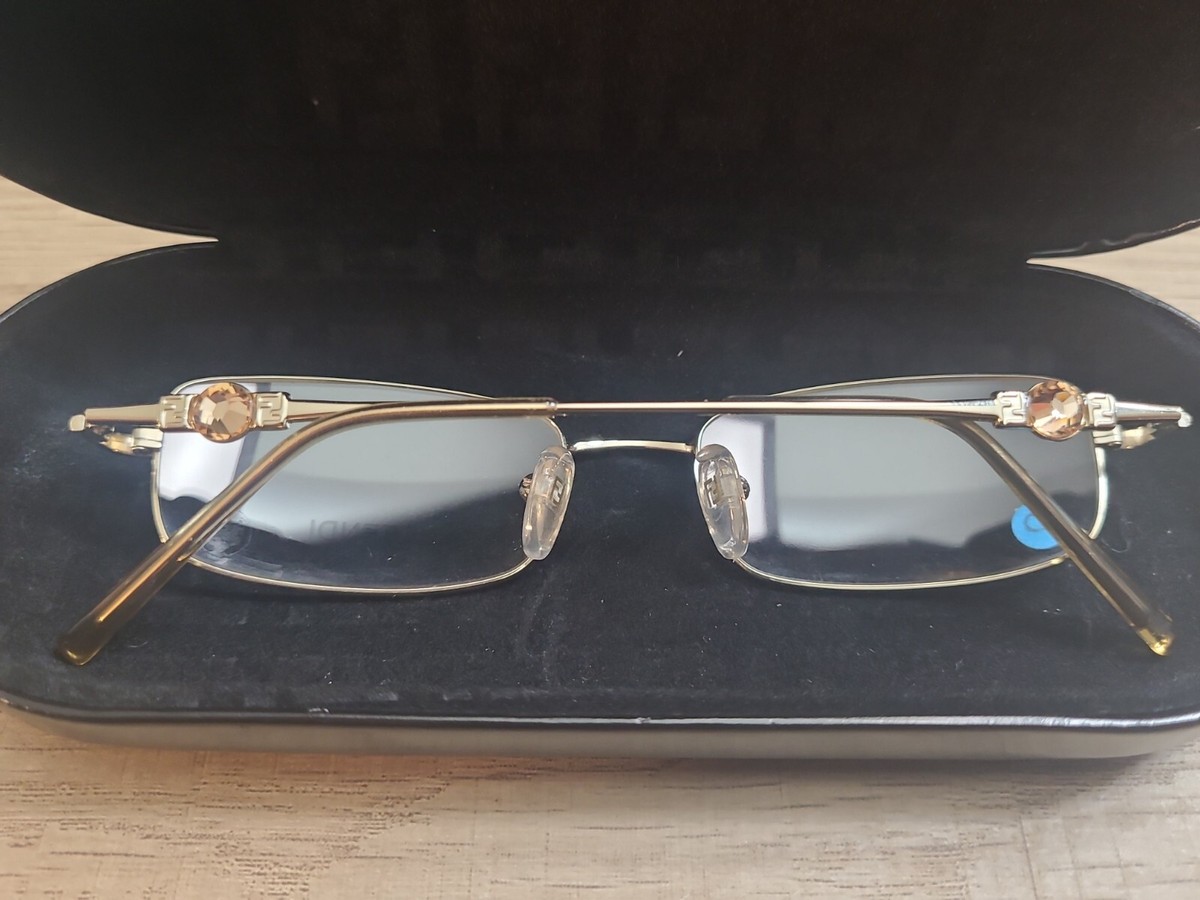 Fendi F670R eyeglasses FENDI F670R 714 Eyeglasses Frames Gold w. Yellow diamond  main image 2