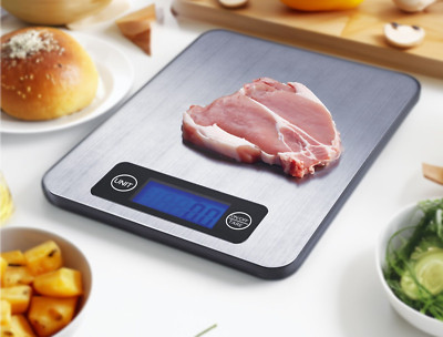 Digital Food Scale Diet Electronic Kitchen Scale with Blue LED light 5kg/11lb
