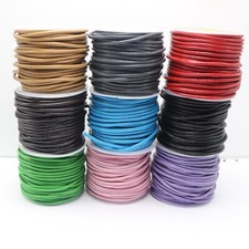 10 Yards/Roll Genuine Leather Cord - 2mm Round Jewelry String for Bracelets