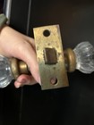 Antique Victorian 12 Point Glass Door Knobs With Hardware Dexter — photo 6