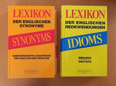  2 Lexika ''Synonyms'' & ''Idioms'' (Redew) der englischen Sprache - Englisch/Deutsc