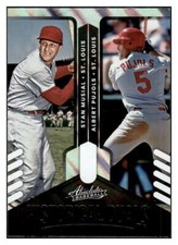 ALBERT PUJOLS/MUSIAL 2022 Panini Absolute Historical Duals Lava #6 MLB  ID:59925