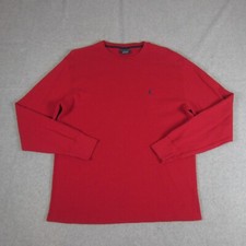 Polo Ralph Lauren Sleep shirt Mens M Red Long Sleeve Cotton Sleep Wear Comfort