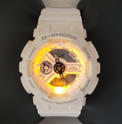 Mens G-Shock 5425 White Gray Analog Digital Watch GMA-S110HT Mens G-Shock 5425 White Gray Analog Digital Watch GMA-S110HT