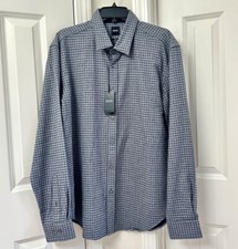 Hugo Boss Slim-Fit Flannel Shirt, Size-XL