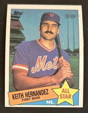 1985 Topps Keith Hernandez NL All-Star Baseball Card #712 Mets 1B VG O/C
