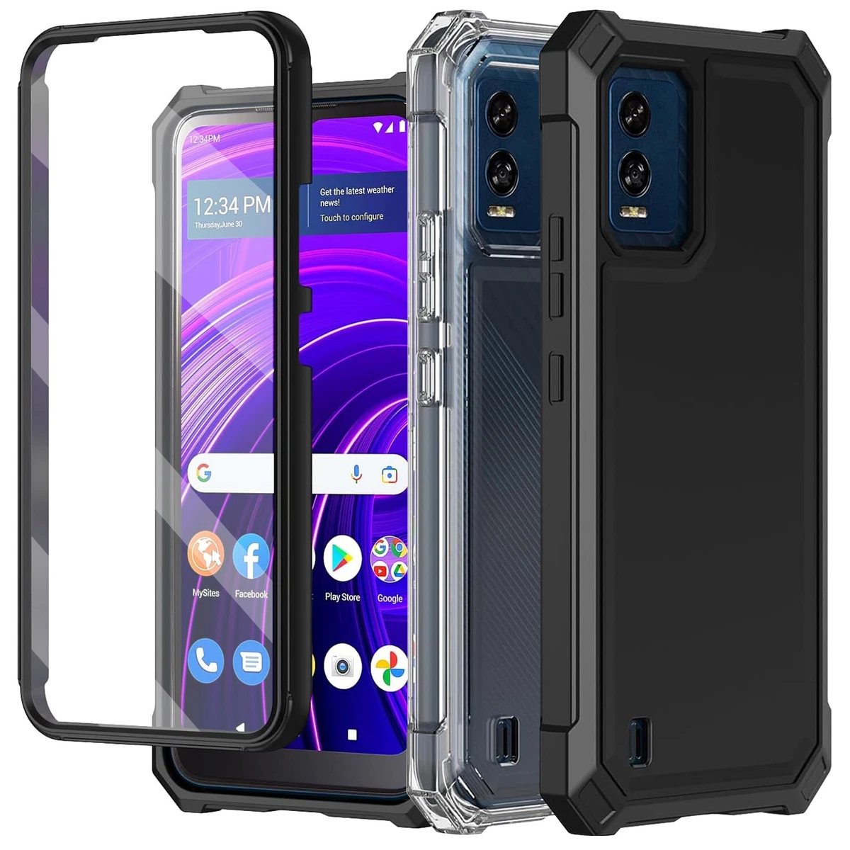Custodia In Silicone TPU Per BLU View 2 B130DL - Cover Premium Fitted Skin (Trasparente/Nero?) - Foto 5