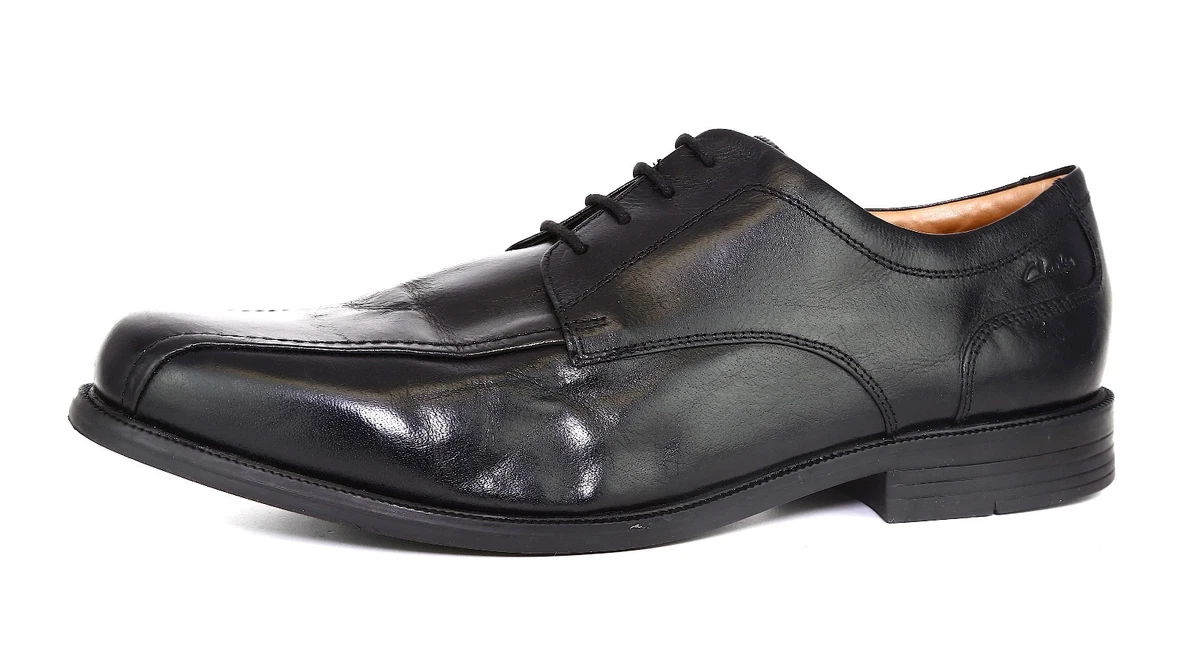 Clarks Beeston Stride Leather Oxford Black N6777 Men Size 14 eBay