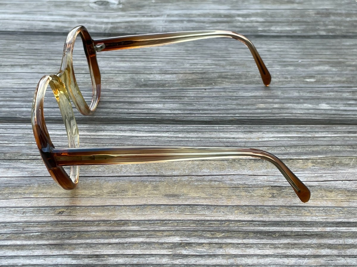 Vintage Eyeglasses Frame Brown Unisex Glasses Frame Z-87 61[]19 135 Vintage Eyeglasses Frame Brown Unisex Glasses Frame Z-87 61  main image 4
