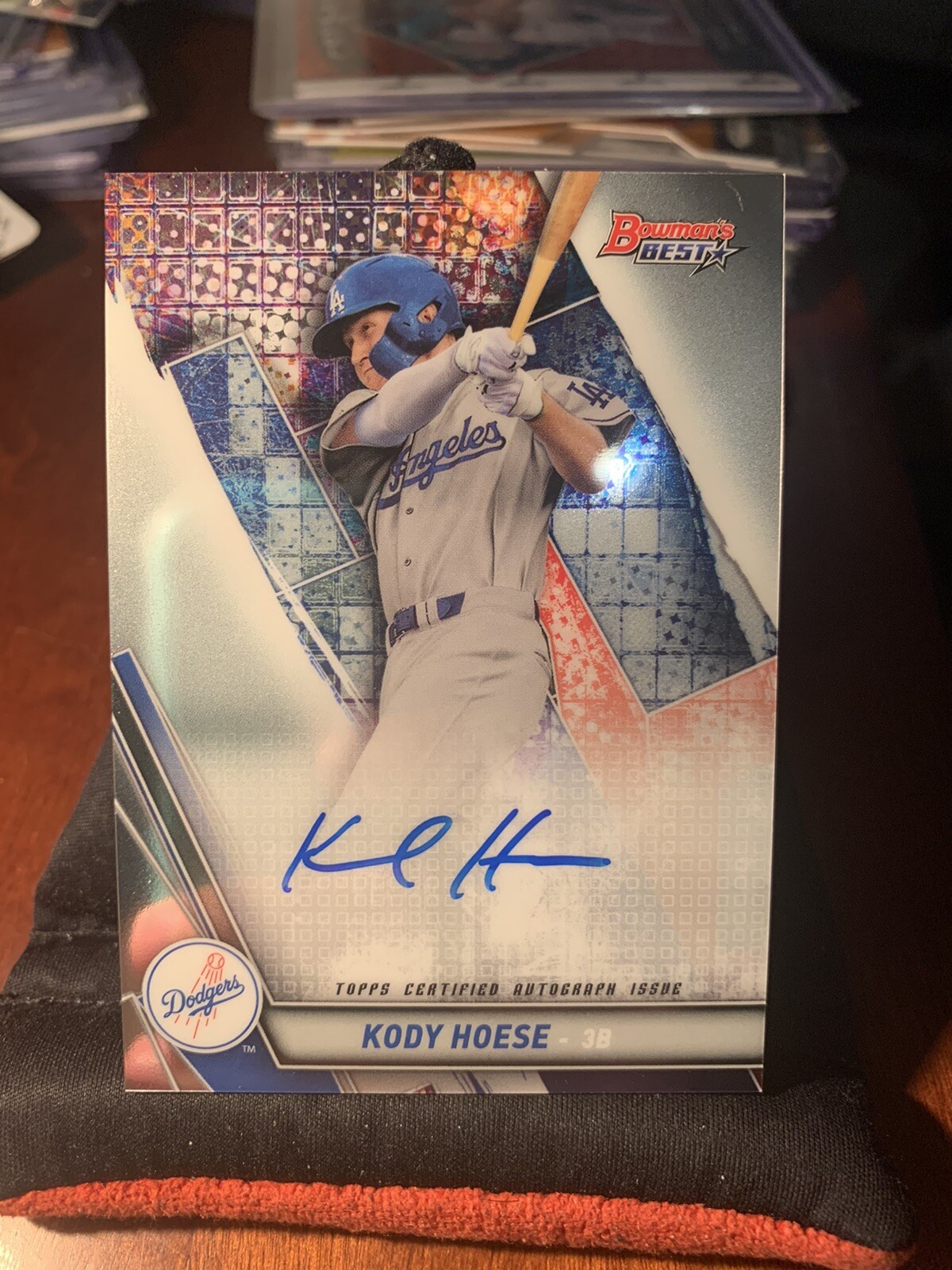 KODY HOESE 2019 BOWMANS BEST AUTO #B19-KH Los Angeles DODGERS Rookie Rc F2
