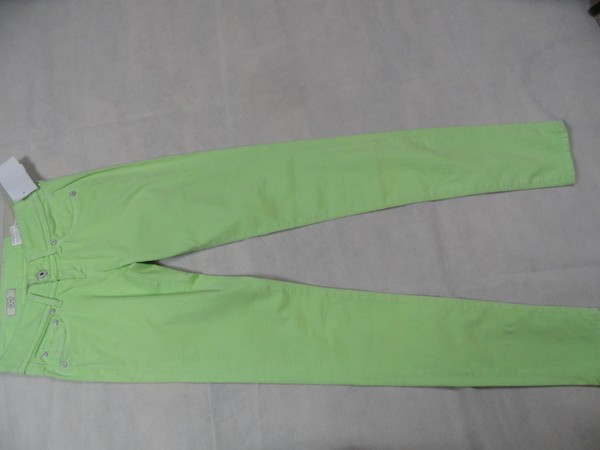 Pepe Jeans Slim Fit Low Waist Slim Leg Jeans Skittle HellgrüN Gr. 25/32 Neu-image