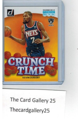 2022-23 Donruss Kevin Durant CRUNCH TIME Gold Press Proof Brooklyn Nets #8   