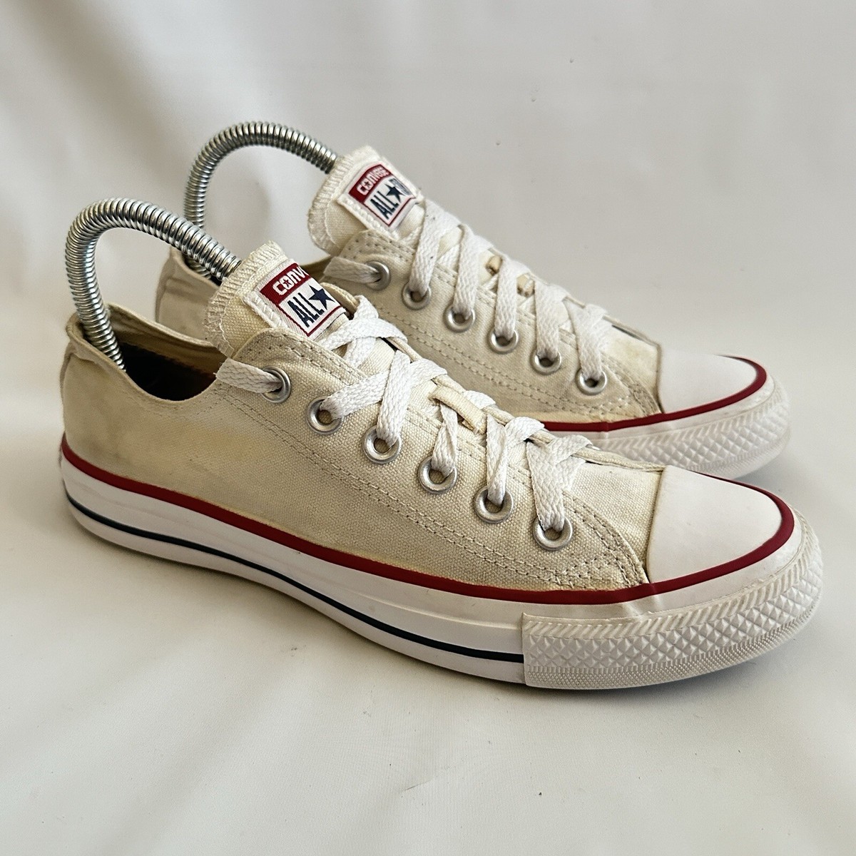 Converse Shoes Women Chuck Taylor All Star Sneaker White Canvas Lace Up  W7652