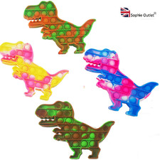 Stress Relief Dinosaur Push Poppers Bubble Sensory   Autism Toy Kids Gift 