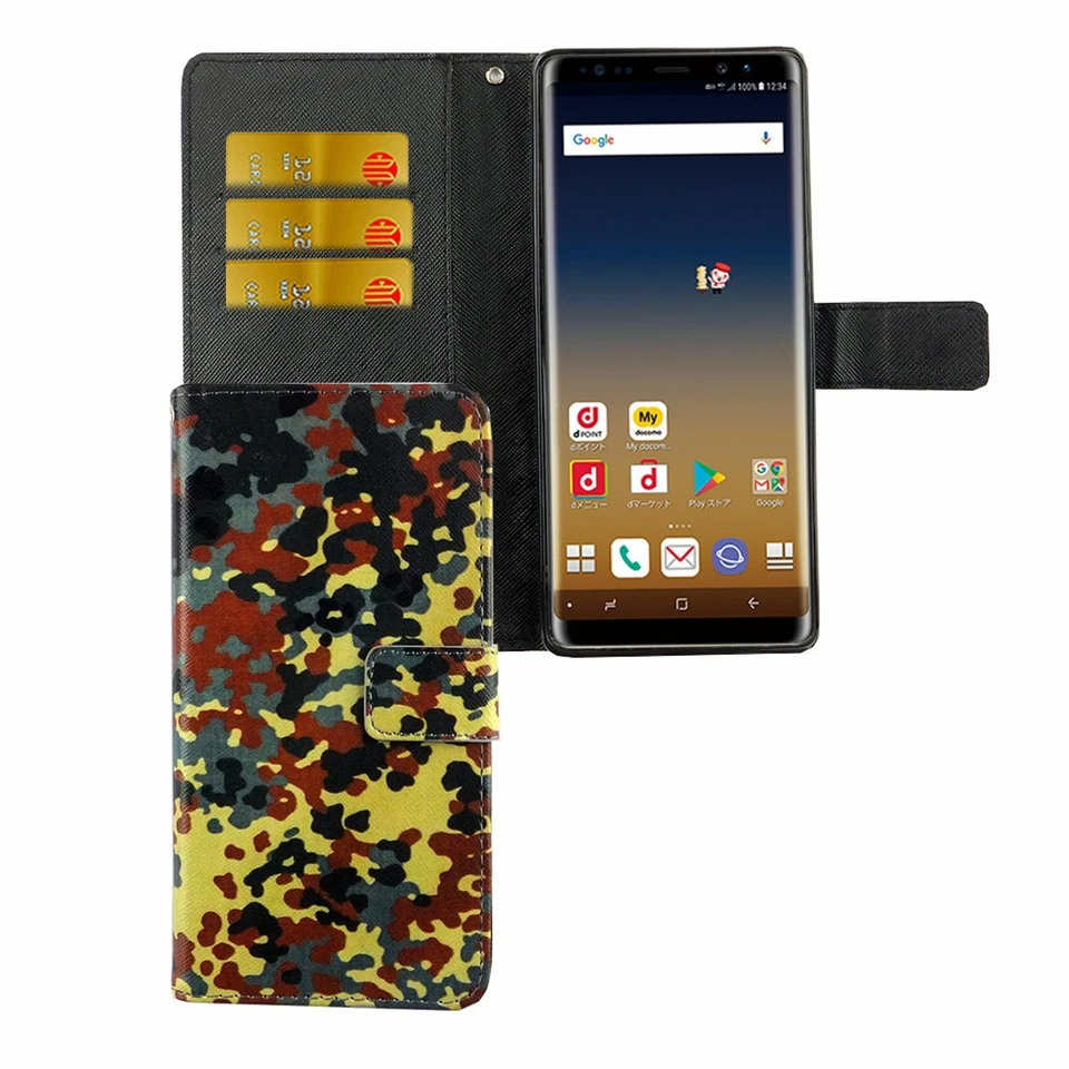 Phone Case for Samsung Galaxy Note 8 Case Wallet Cover 360 Case Colorful New - Image 4 of 4