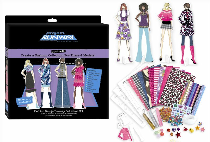Project Runway Fashion Design Runway Collection Kit Fabric 4 Paper Models