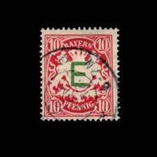 Germany, Bavaria, Scott O3, Official Stamp, Coat of Arms, 1908, used