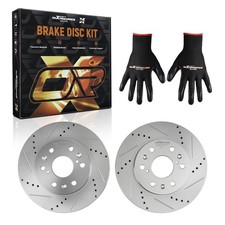 Front Drilled & Slotted Brake Rotors for Cadillac Escalade 2007-2020 S-55097