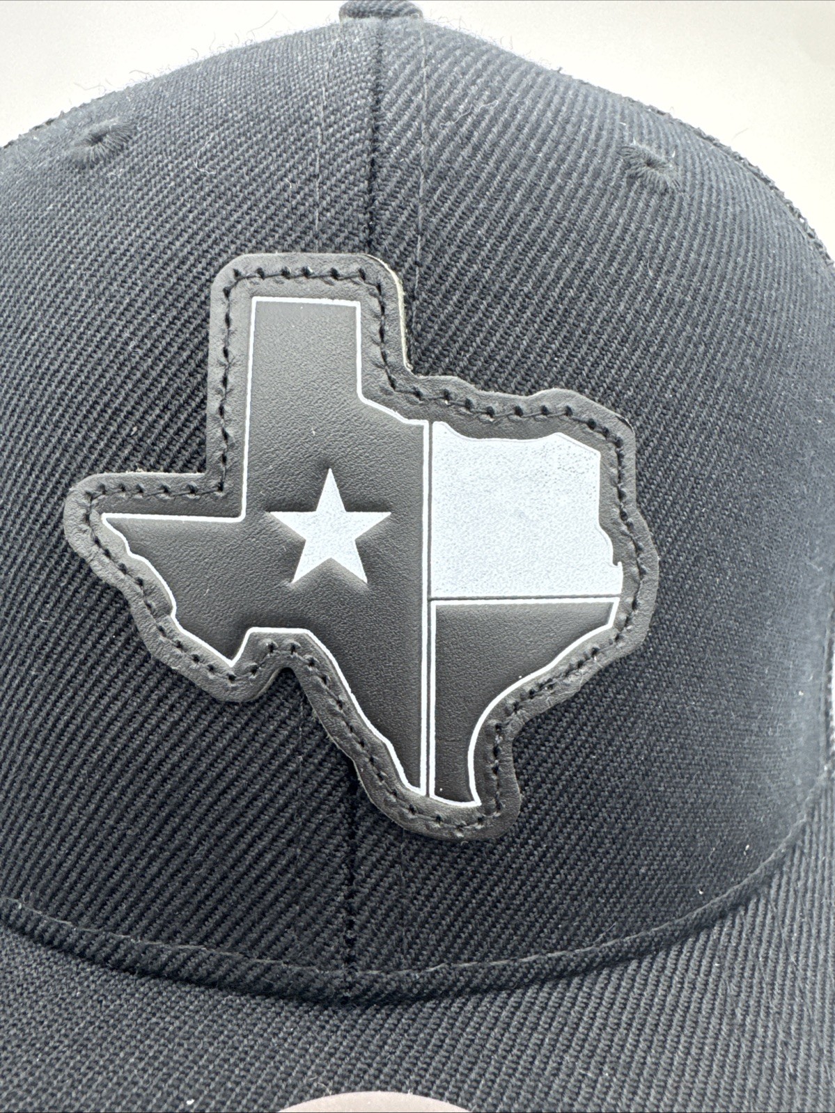 TEXAS Patch TRUCKER SNAPBACK HAT local Crowns Bla… - image 3