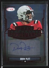 Drew Plitt 2022 SAGE Peak Performance Auto #PKA-DP Ball State Cardinals