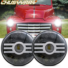 Dot Approved 7 Inch Round Led Headlight Hilo Beam For Chevrolet Truck 1947-1957