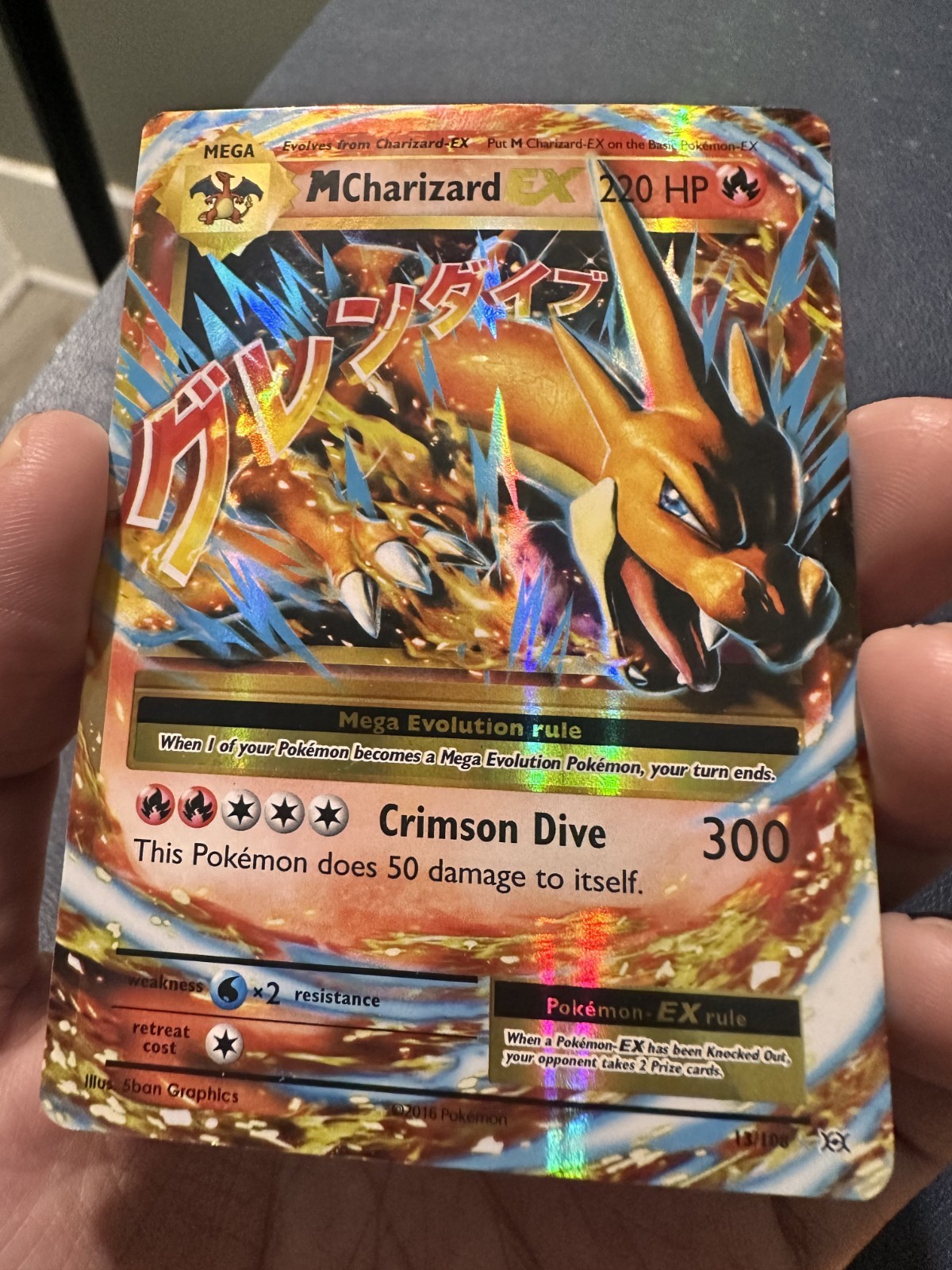 Pokémon TCG - M Charizard EX 13/106 - Flashfire Holo - 2014 LP