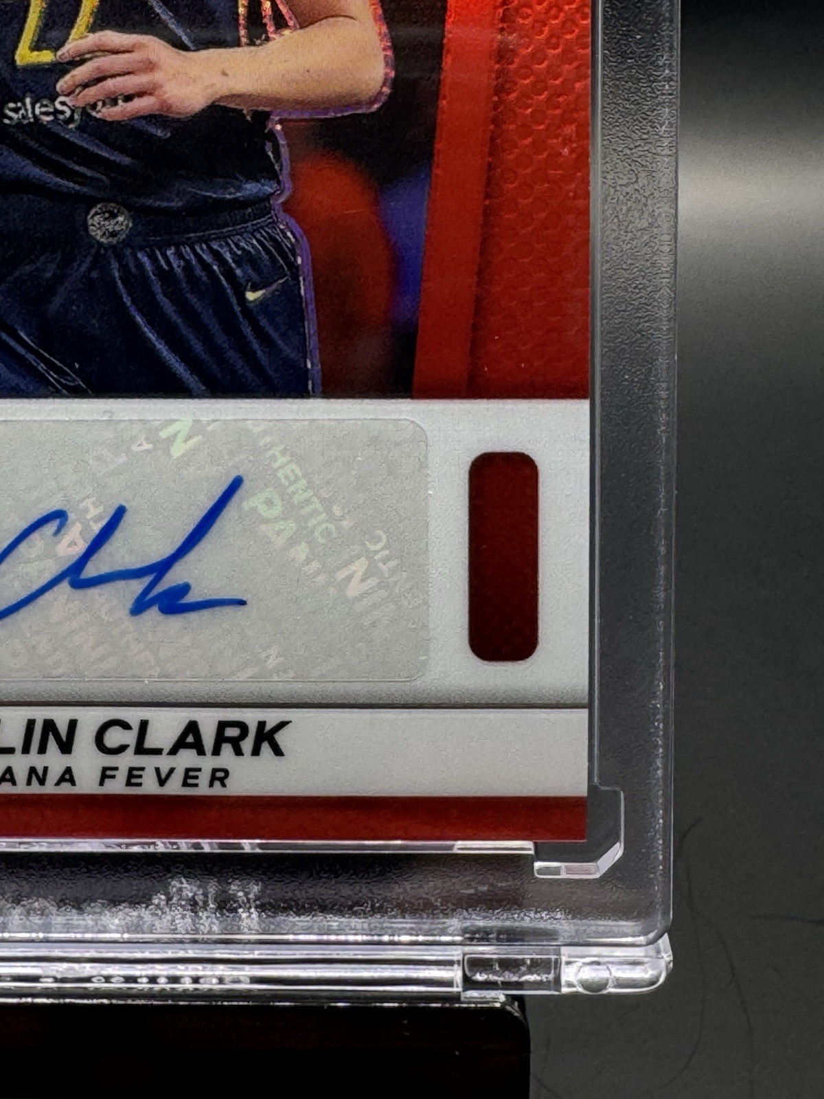 Caitlin Clark 2025 Prizm Throwback Signatures Auto Red /99 TB-CC Fever WNBA SSP view 7