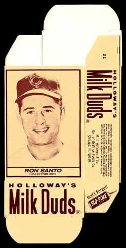 1971 Milk Duds Baseball Ron Santo Complete Box *GL292