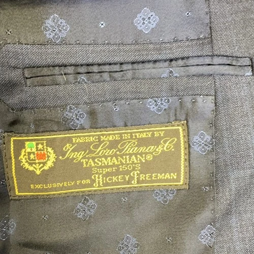 Hickey Freeman Tasmanian Super 150's Blazer Men's Blue Wool Tweed Formal Jacket image 3