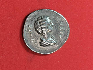 JULIA DOMNA und GETA als Caesar. AR Denar GEBRAUCHT (3 20 g). 200 202_ 446