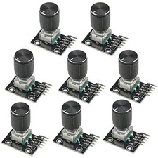 8 Pcs KY-040 360 Degree Rotary Encoder Module with Knob Cap for Arduino Micro...