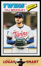 Taj Bradley 2026 Topps Heritage #38 Minnesota Twins
