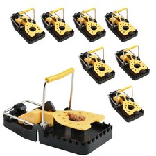 ® Mouse Traps Indoor 8 Pack Quick Snap Reusable Rodent Traps Poison Free Easy to
